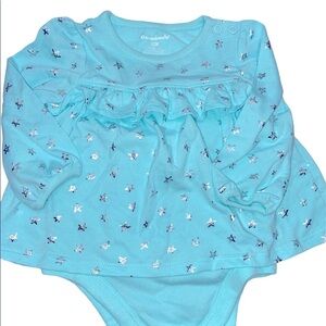 Garanimals blue with silver stars onesie size 12 months